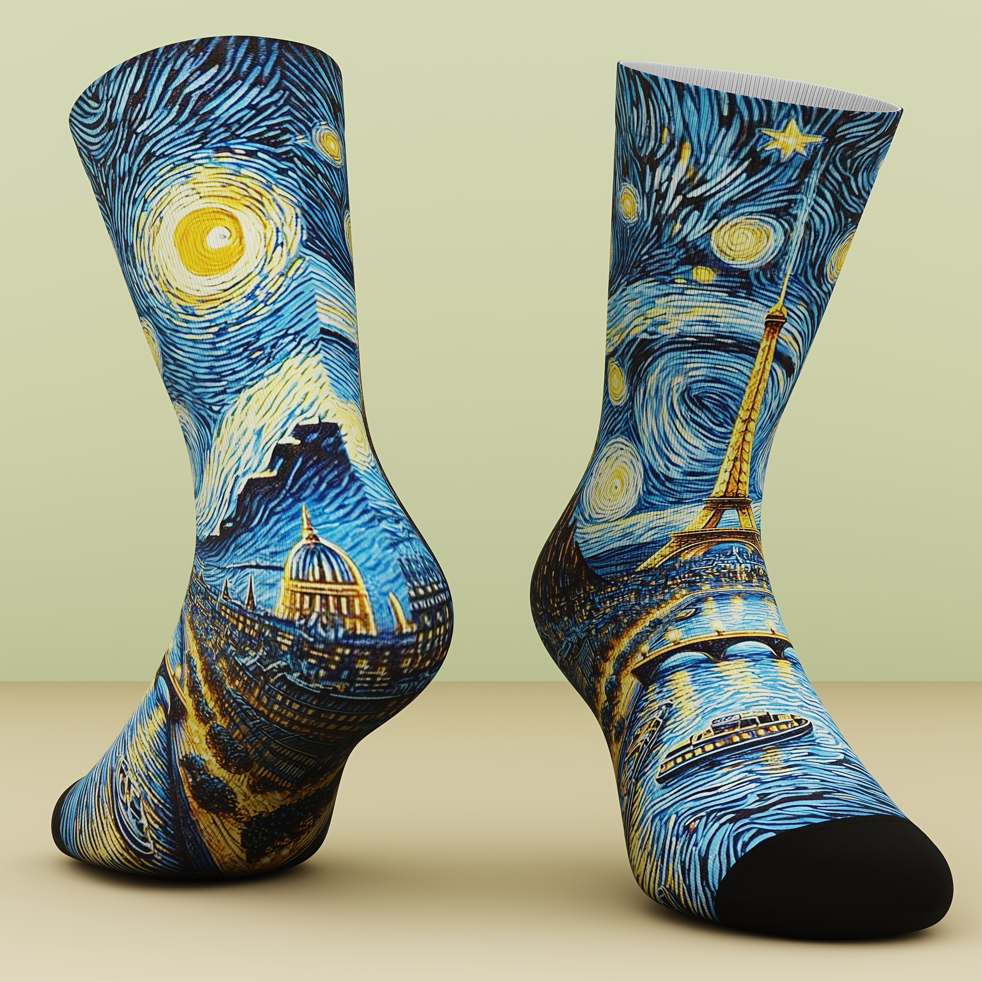 E-shop 1 Paar Unisex-Socken mit neuartigen interessanten Mustern, bequem, für alle Jahreszeiten geeignet, hergestellt mit 3D-Digitaldrucktechnologie,