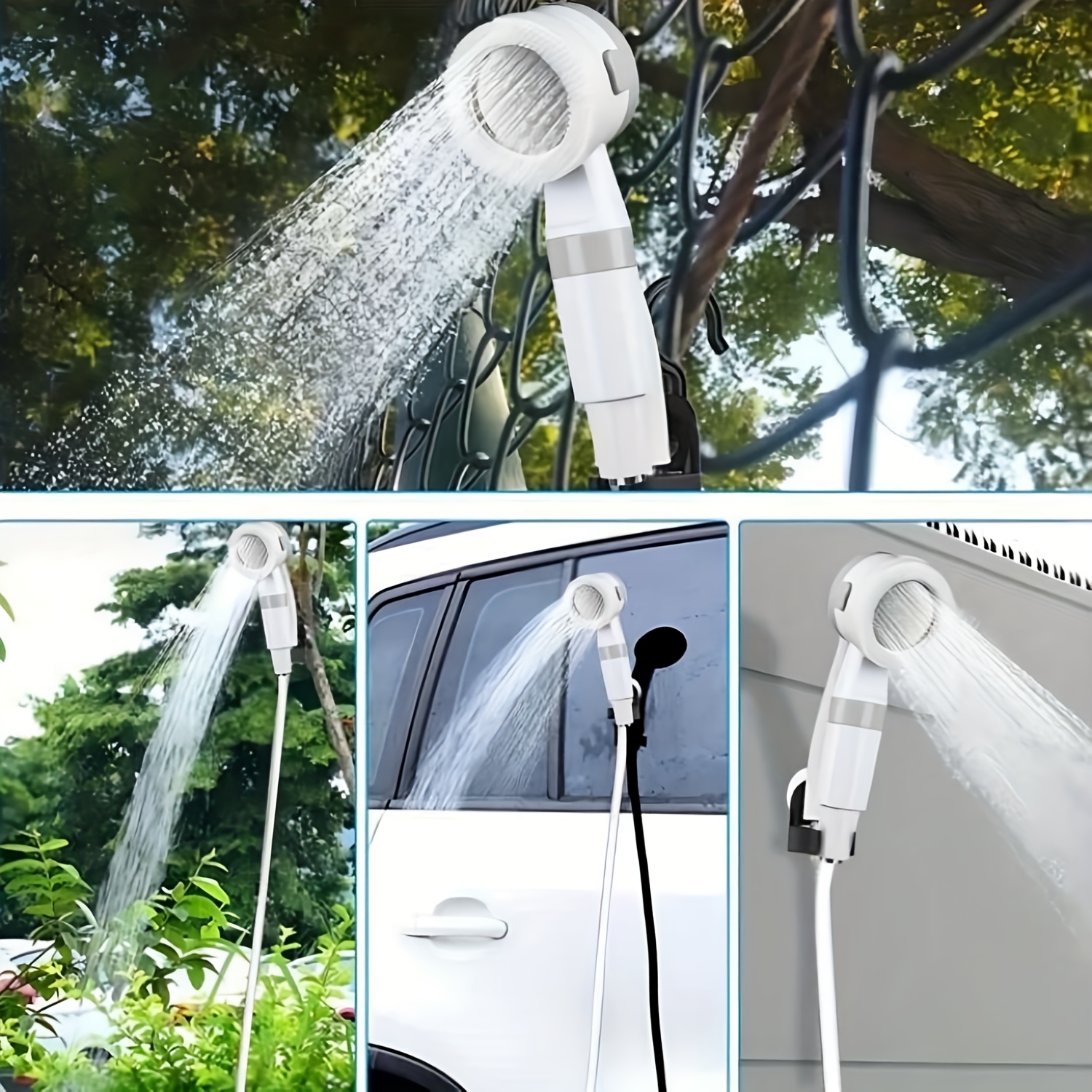 portable shower camp shower rechargeable shower camping shower pet shower portable shower for camping portable shower pump hiking and climbing bathing beach camping bathing usb charging 6000mah certification details 2