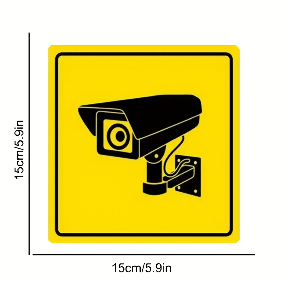 Camera Warning - Vinyl Car Decal - Suitable For Cars, Motorcycles, Windows, Smooth Walls, Water Bottles, Laptops, Etc., Scratch-resistant Cover Sticker