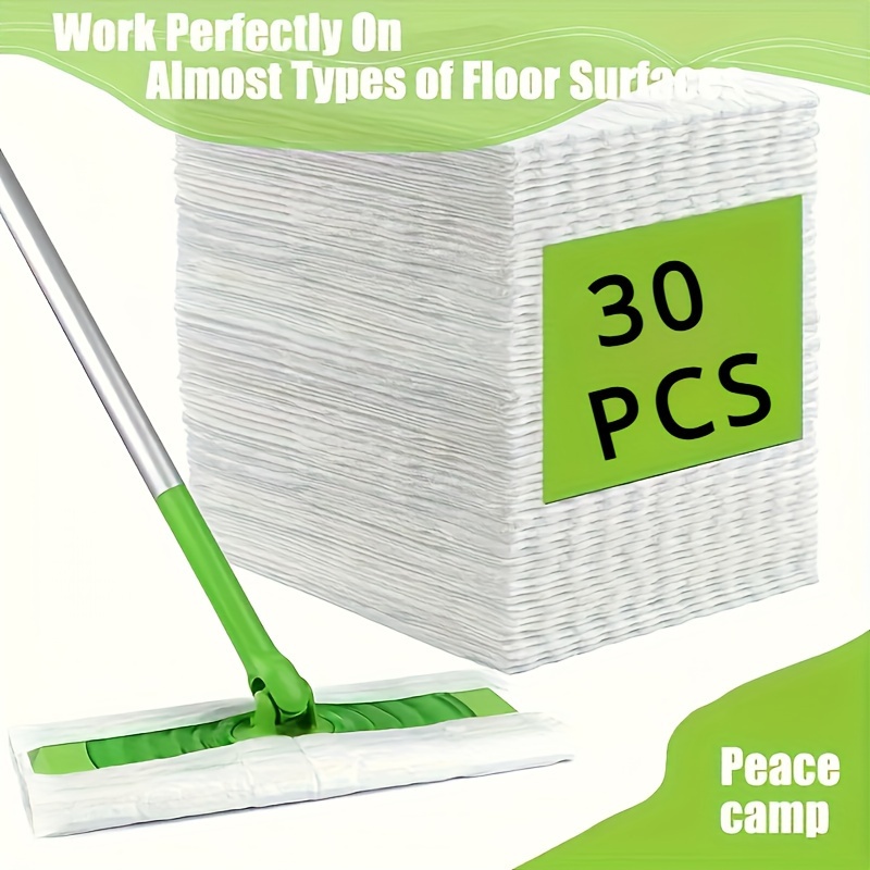 

30- -to- Dry Sweeping Cloth – Synthetic Mop Refills, Compatible Types