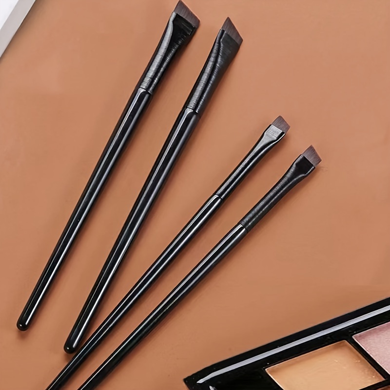 

4pcs Eye Makeup Set - - Angled Eyeliner, & Brow Brushes Types, Paraben-free, Ethically , And On