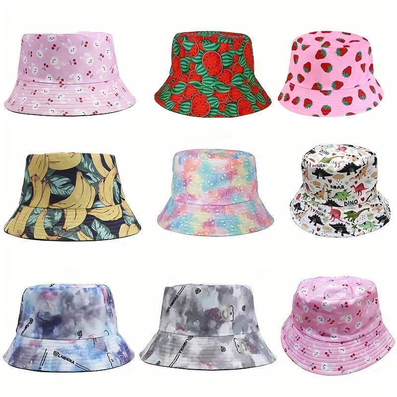 Funny Bucket Hats ice Cream Doodles Bucket Hat Summer Flodable Mens Hat  Fishing Accessories for Beach Must Haves