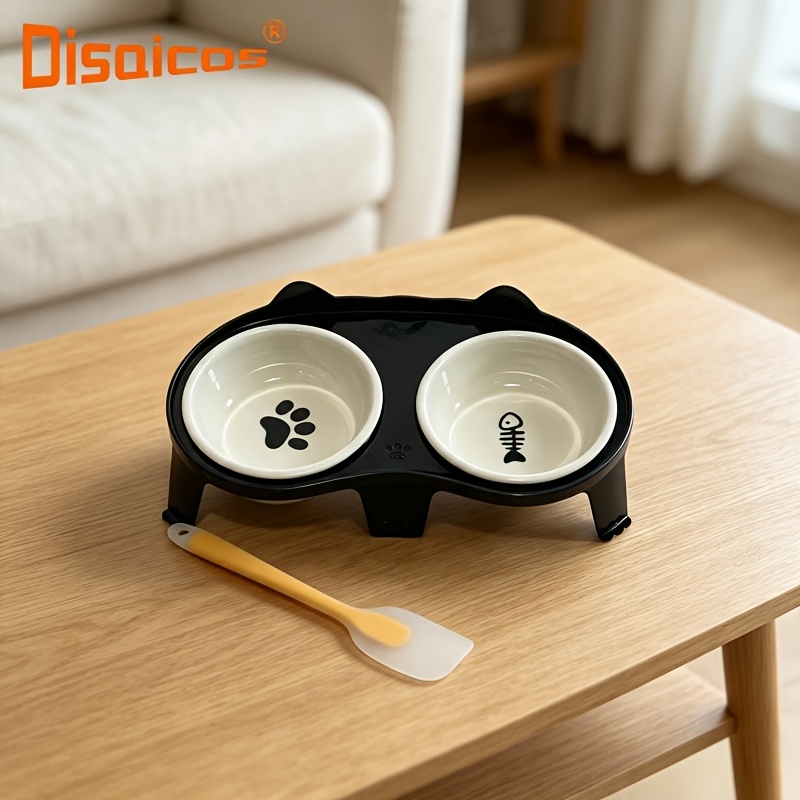 TEMU Set de Comedero para Mascotas: Comedero y Pala de Cerámica para Mascotas, Ideal para Gatos Pequeños y Perros Pequeños. para Regalar a Amantes de