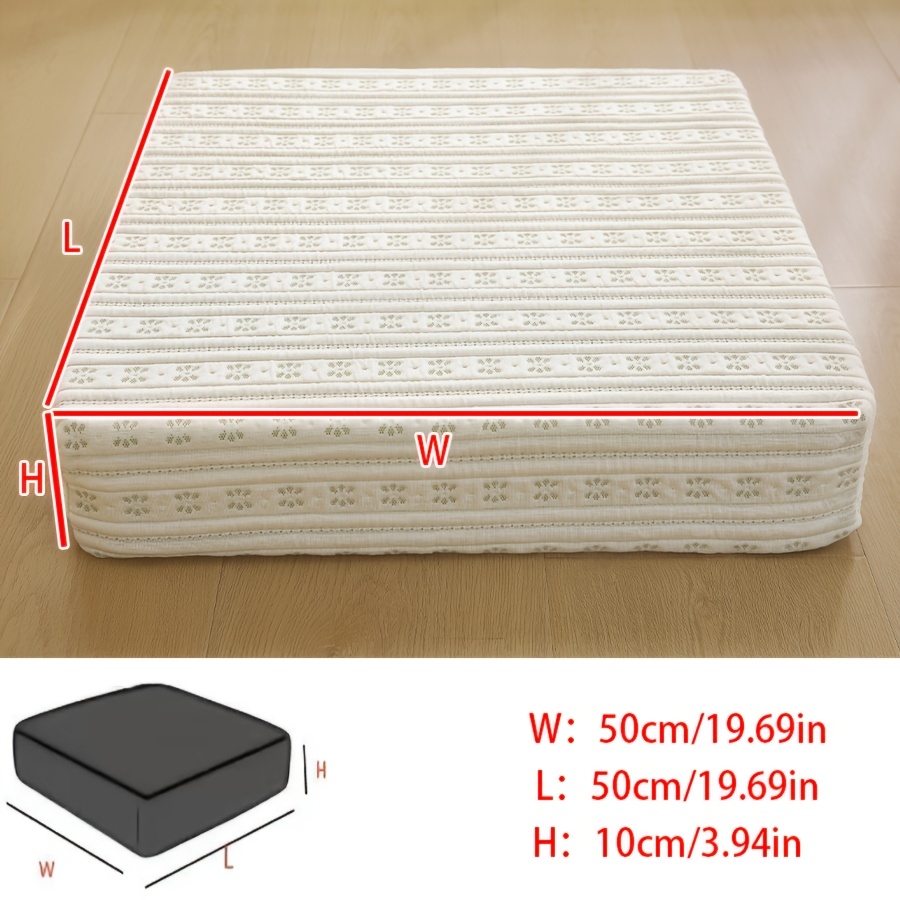 TEMU 1pc Soft Seat Cushion, Filled With Thick Sponge For Comfortable . Designed With Side Zipper For Easy Removal And Machine Washable, Pet Friendly.