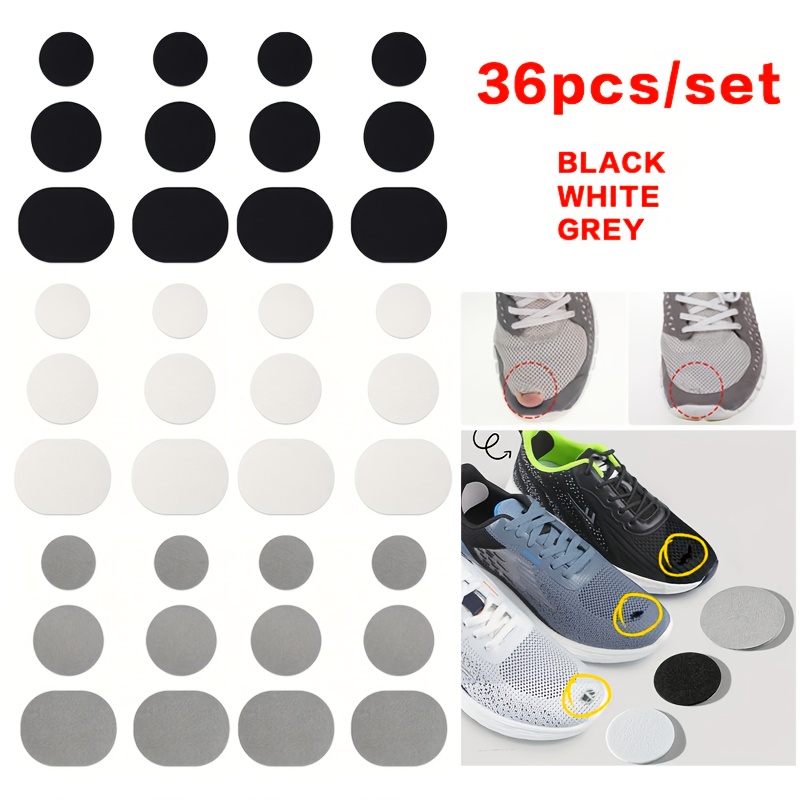 36pcs per set self   patches for shoe upper the damage on the side of the shoe upper fix the holes in the shoe lining serve as heel patches for   out sports shoes sturdy and wear resistant   of repairing tears and abrasions