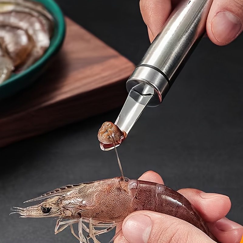 stainless steel tool ergonomic handle seafood peeler for removal kitchen gadget details 1