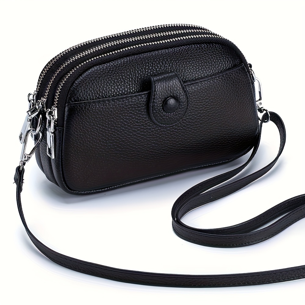 Image of Genuine Leather Fashionable Mother Bag, Mobile Phone Bag, New Crossbody Bag, Ladies' High-end Single Shoulder Women', Large Capacity