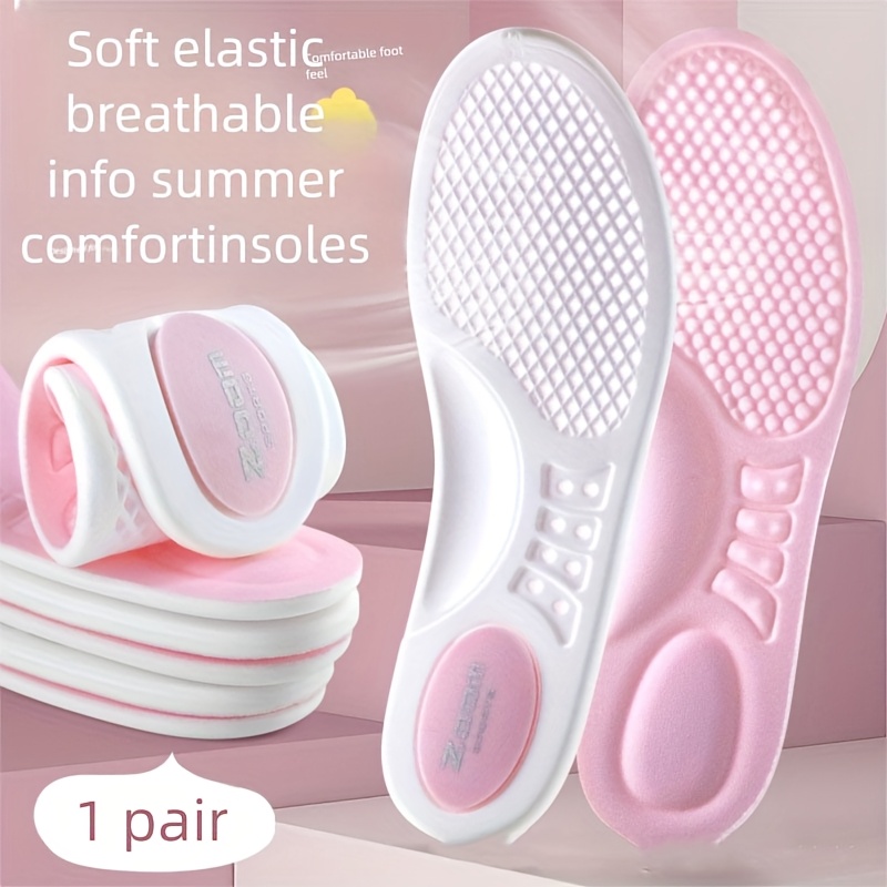 E-shop 1 Paar Sneaker-Einlegesohlen, Sport-Luftkissen, schweißabsorbierend geruchshemmend mit Atmungsaktivität, stoßdämpfend hochelastisch, ultraweich