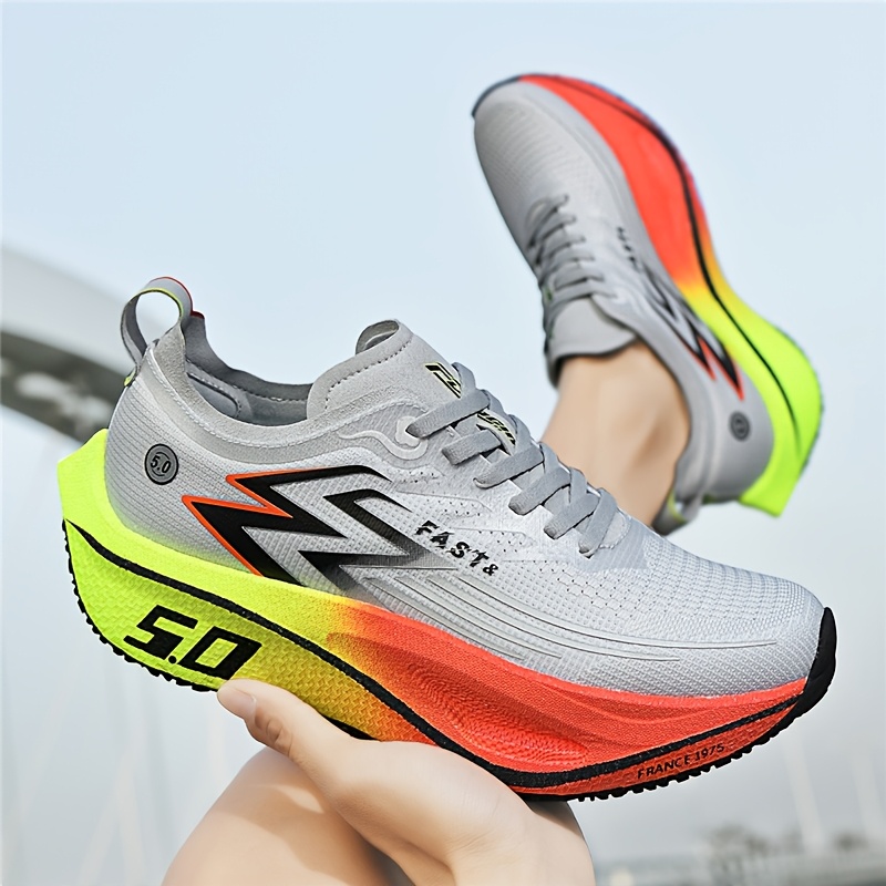 Feiran 5.0 Full Sole Carbon Plate Running Shoes Men's Competitive Ultra-Light Shock Absorbing Sports Shoes Casual Non-Slip Breathable Fashion Versatile A10
