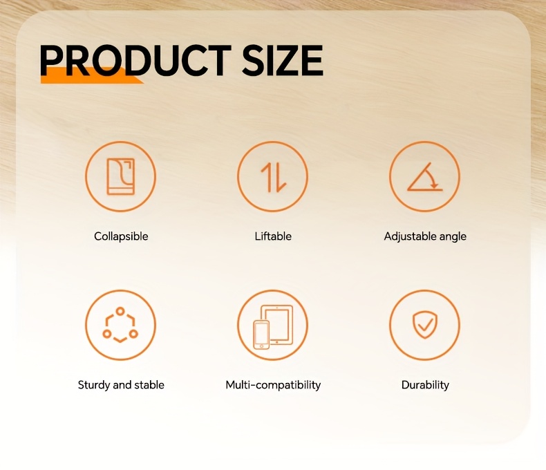 手机支架，稳固耐用，可调节高度，通用abs材料，移动支架，适用于所有型号的手机，多种颜色可选 商品详情 1