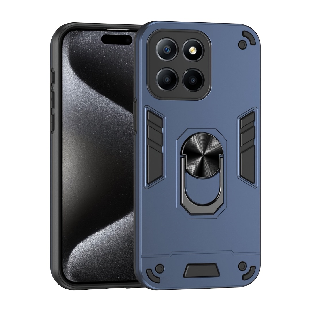 TEMU Phone Case: For Moto Edge 60 Fusion 5g/compatible Moto Edge G60 5g Case, With Rotating Ring Kickstand, 2- In- 1 Full Body Heavy Duty Rugged