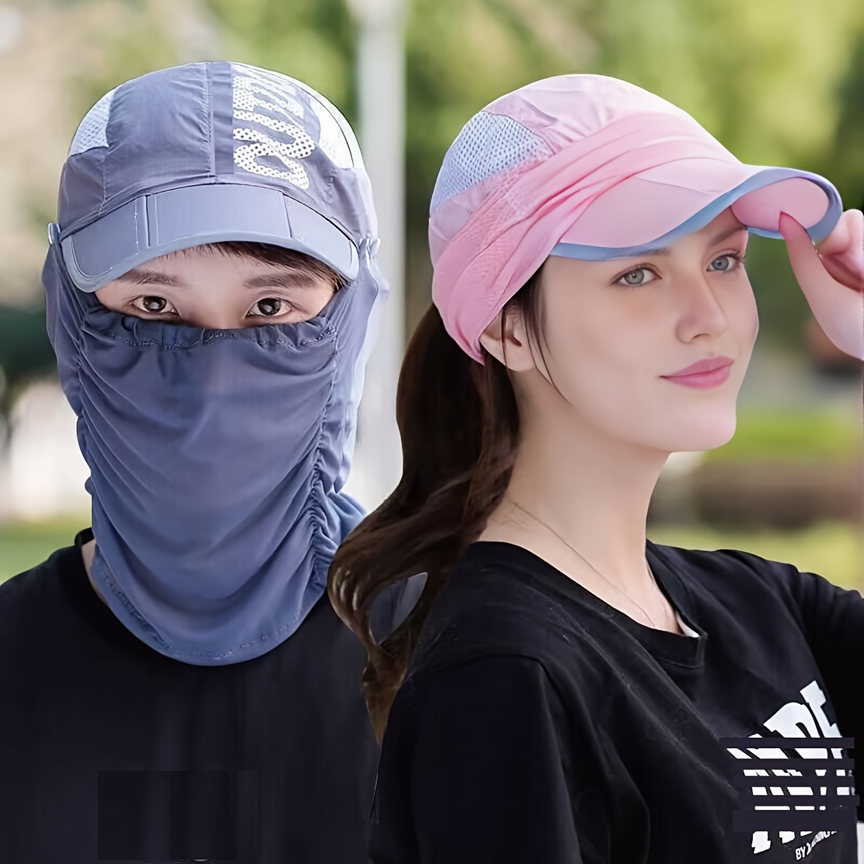 Sun Protection Hat Face Mask Suitable Women Outdoor Fishing - Temu