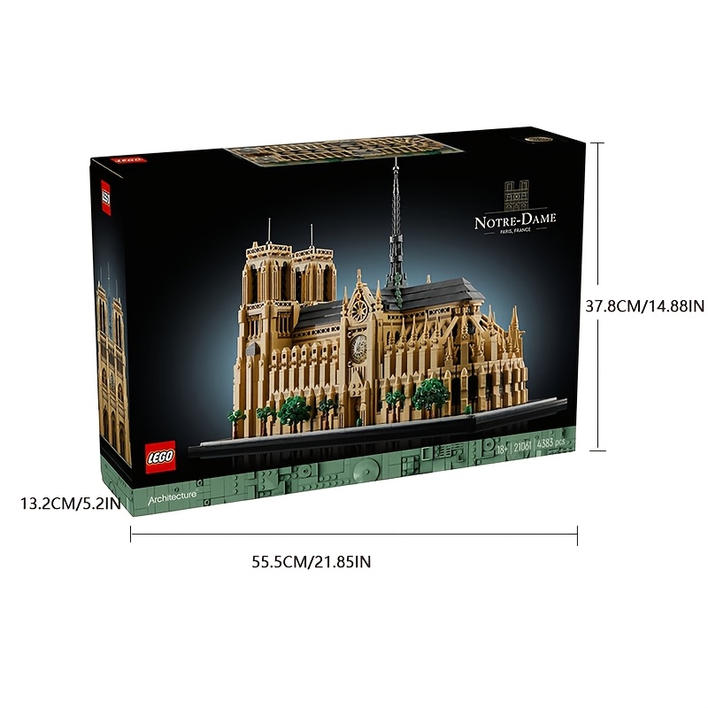 European Version, LEGO 21061 Architectural Replica, Adult Collectible Building Set, Building And Displaying Souvenirs, Creative Gift Giving For History, Travel, And Art Enthusiasts, Holiday Gifts