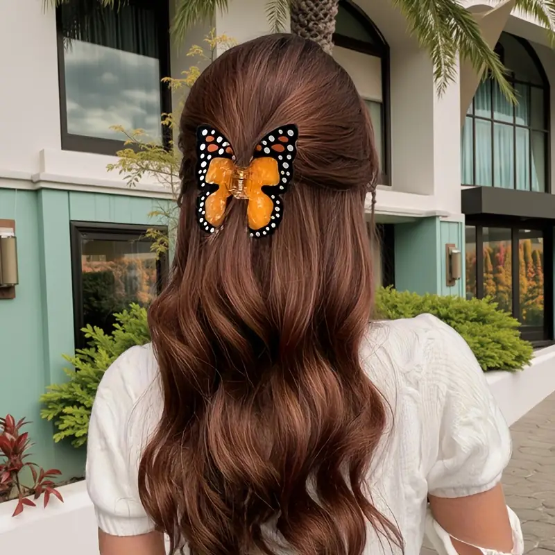 2pcs summer cute   hair clip cartoon bee claw clip   medium shark clip back of   hairpin suitable for   and party travel suitable for women princess   for gift   Product details 1