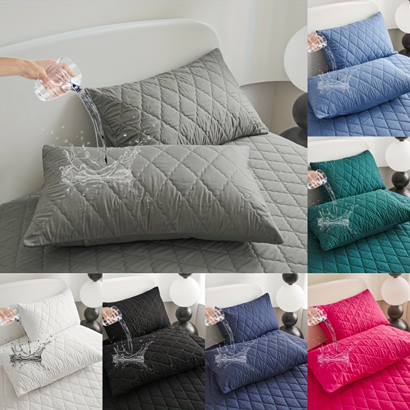 

2pcs Diamond Quilted Pillowcases - , & -static, For And Sofa Decor