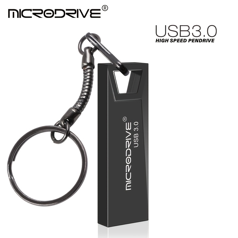 TEMU MICRODRIVE Mini USB Flash Drive Pen Drive USB 3.0 Pendrive, Memoria Flash con Llave