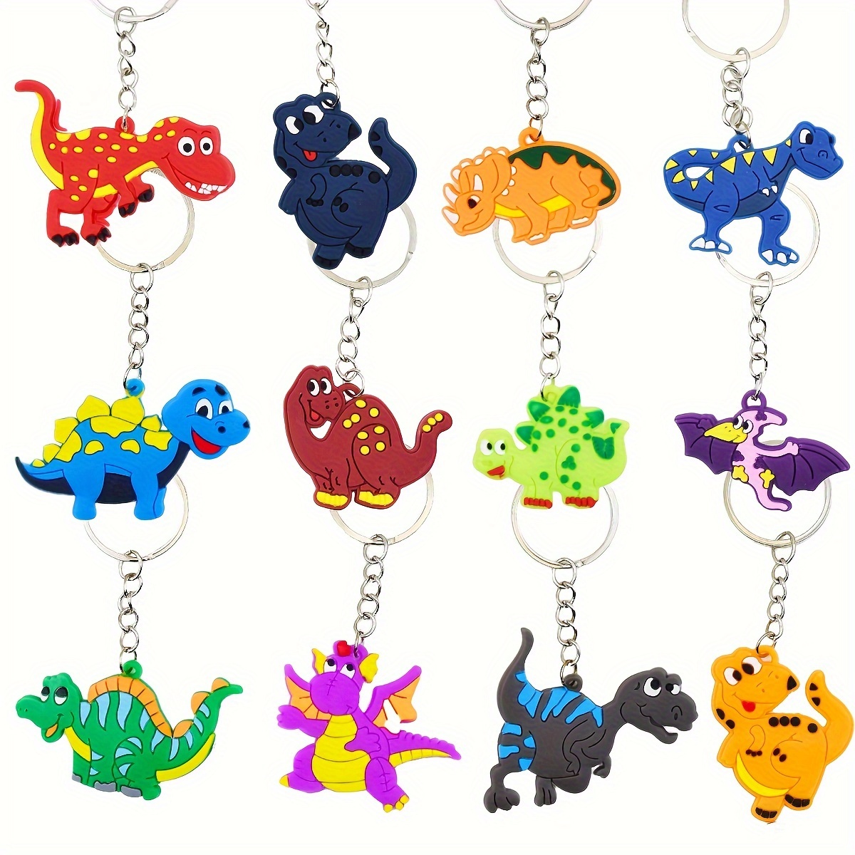 

12 Keychains For , Assorted Keyrings, Decorations, , Bag Fillers - Universal Themes, Non-electric, Featherless