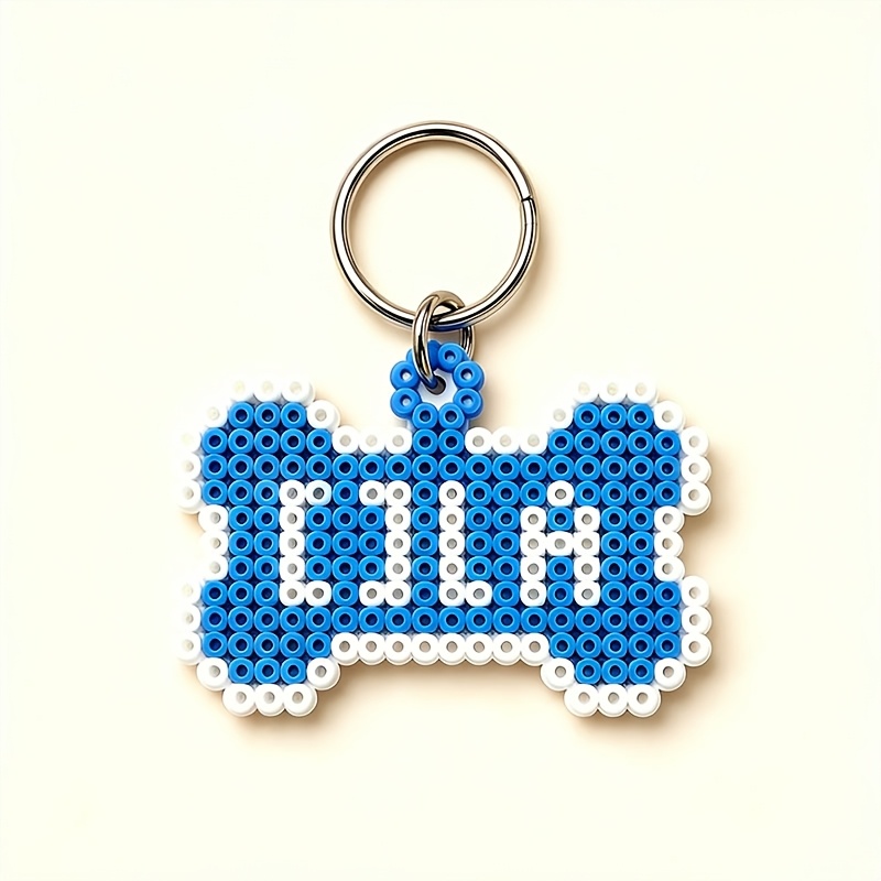 Pixel Bead Bone-Shaped Customizable Pet Anti-Lost Tag