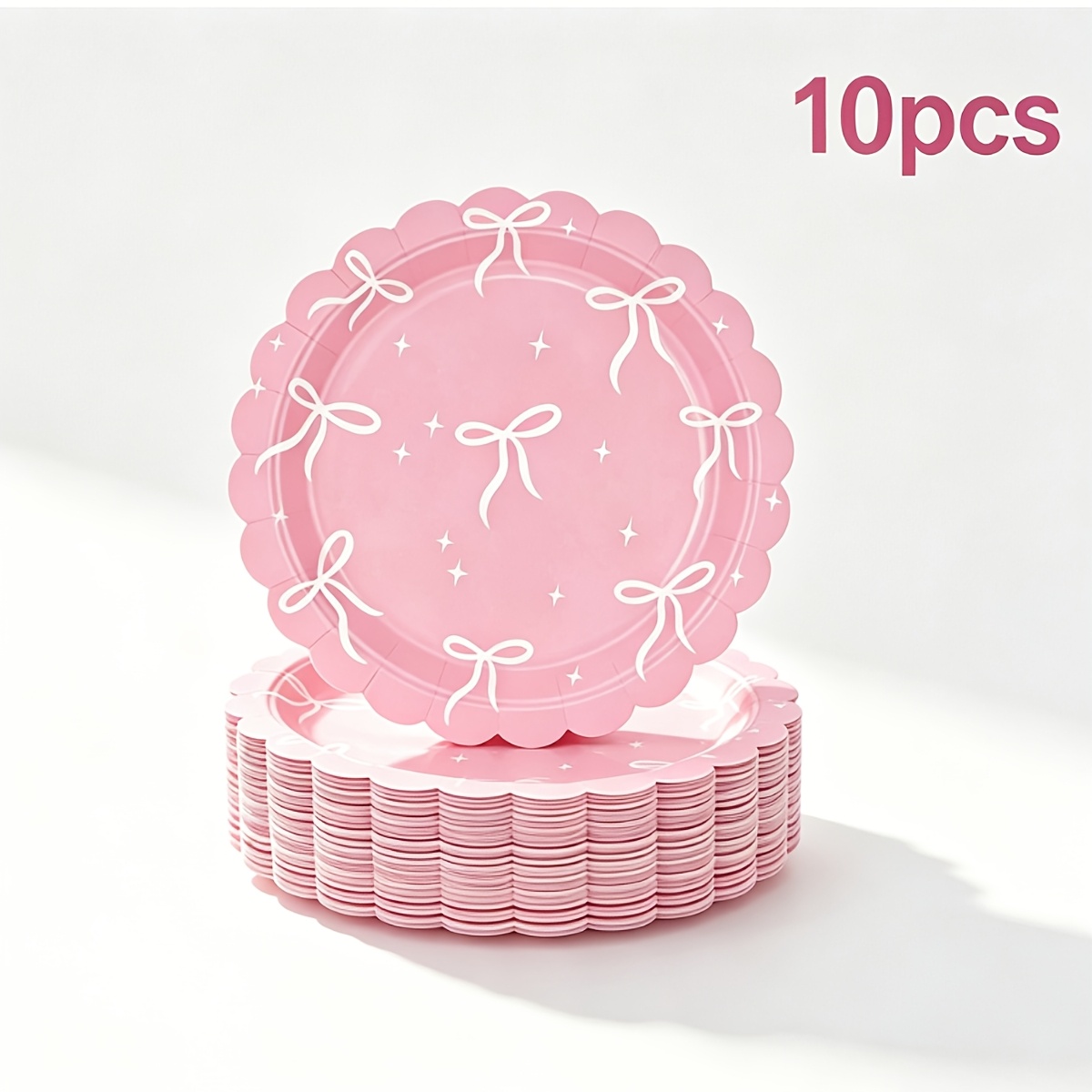 TEMU 10/20-pack 7-inch -themed Disposable Paper Plates, Thickened Leak-proof, 3-second Quick , Suitable For Parties, Camping, Home Use, Graduation