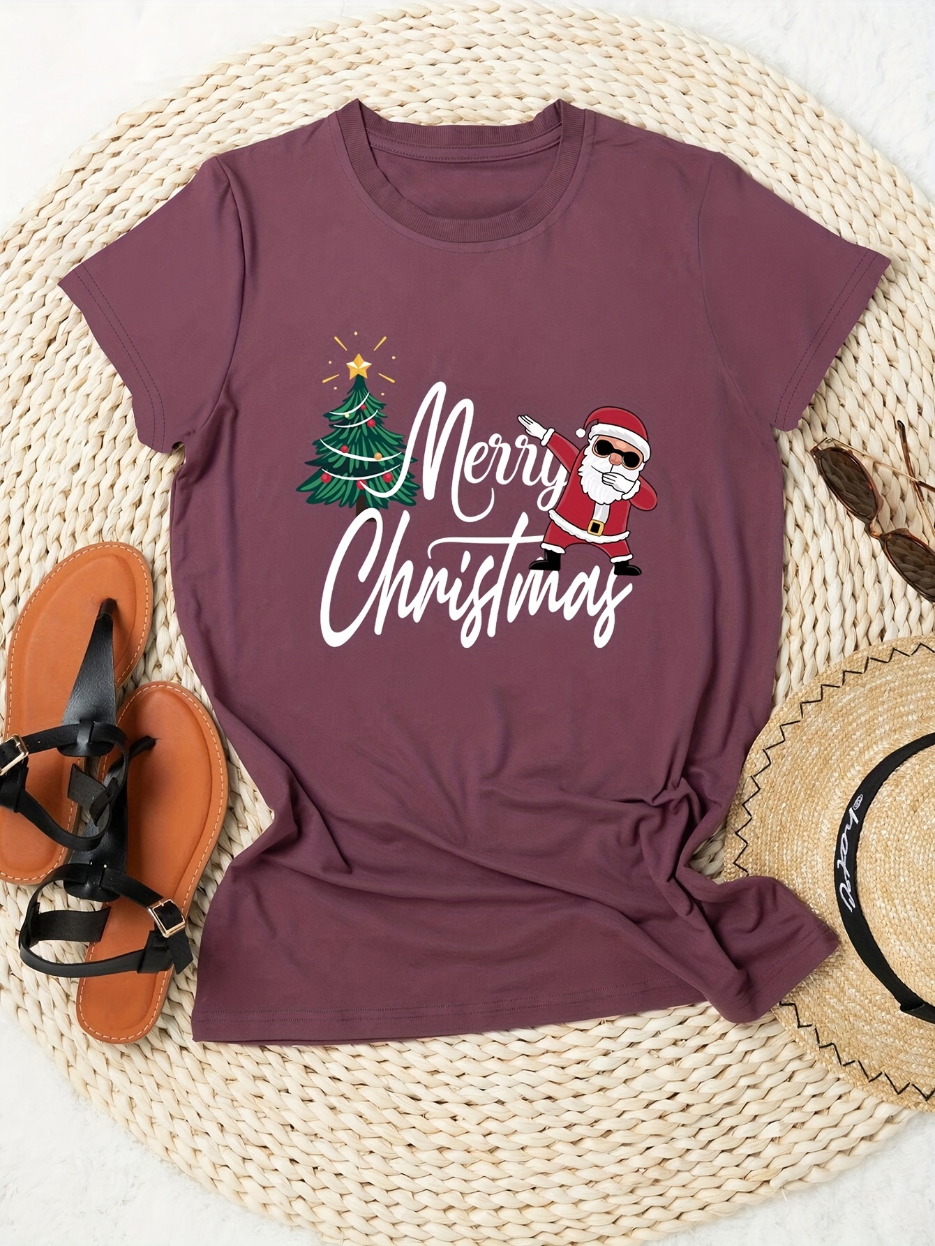 Merry Christmas Plus Size Holiday Shirt Plus Size Women's