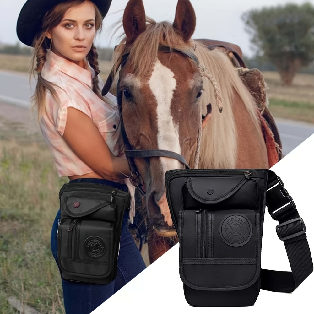 Canvas Leg Bag, Outdoor Waist Bag For Men And Women, Motorcycle And Bicycle Riding, Multi Pocket Waist Waist Bag, Travel And Hiking Backpack