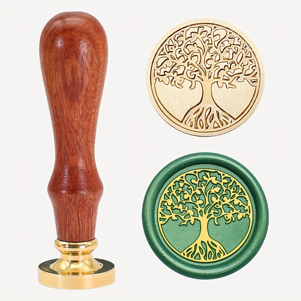 Tree Of Stamp With Handle - Love Letters, Invitations, Greeting Cards, Scrapbooking, And Diy Crafts