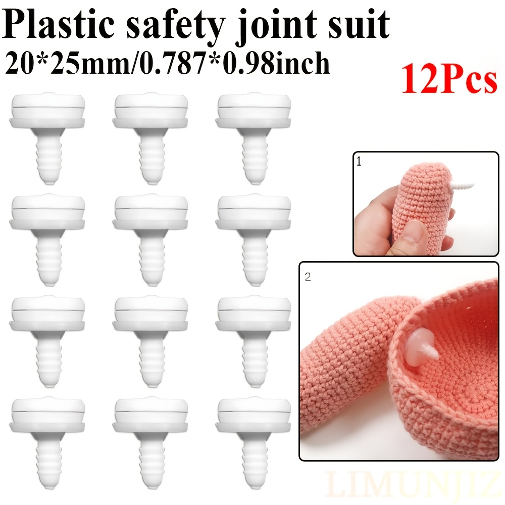 

Room Decor 12pcs Limunjiz Plastic Safety Joint Suit, Doll Making Limb And Head Joints For Animal Figures, Craft Accessories