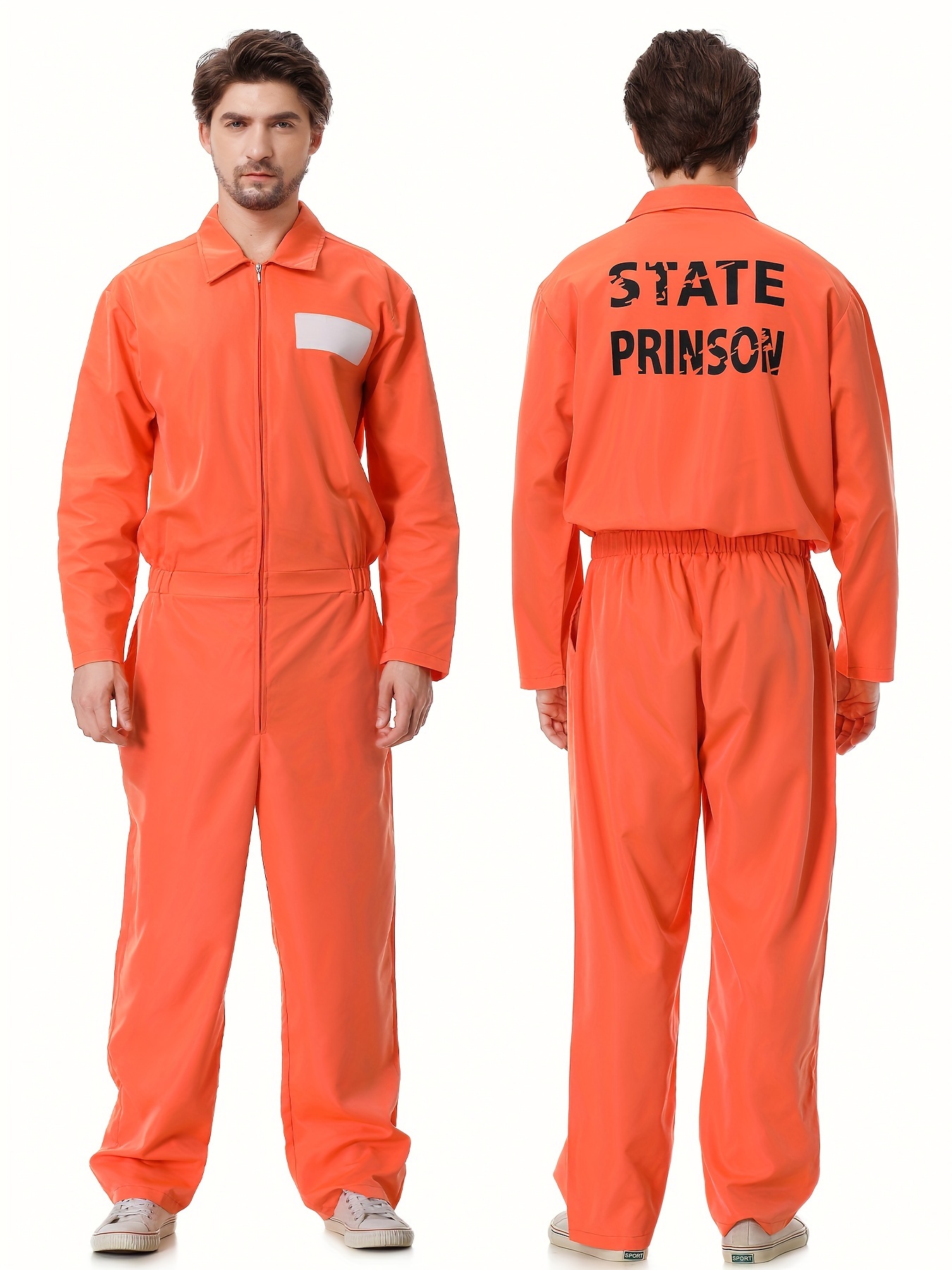 5pcs set orange prisoner costume play suit handcuffs Temu