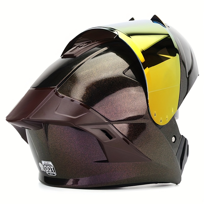 chameleon motorcycle helmet Freejump Vorono Carbon With Temple Protection | Black | Catechu Black | Wide Visor Riding Helmets | Unisex scratch visor thats prepared for an anti Spada SP18 Chameleon Motorcycle Helmet: