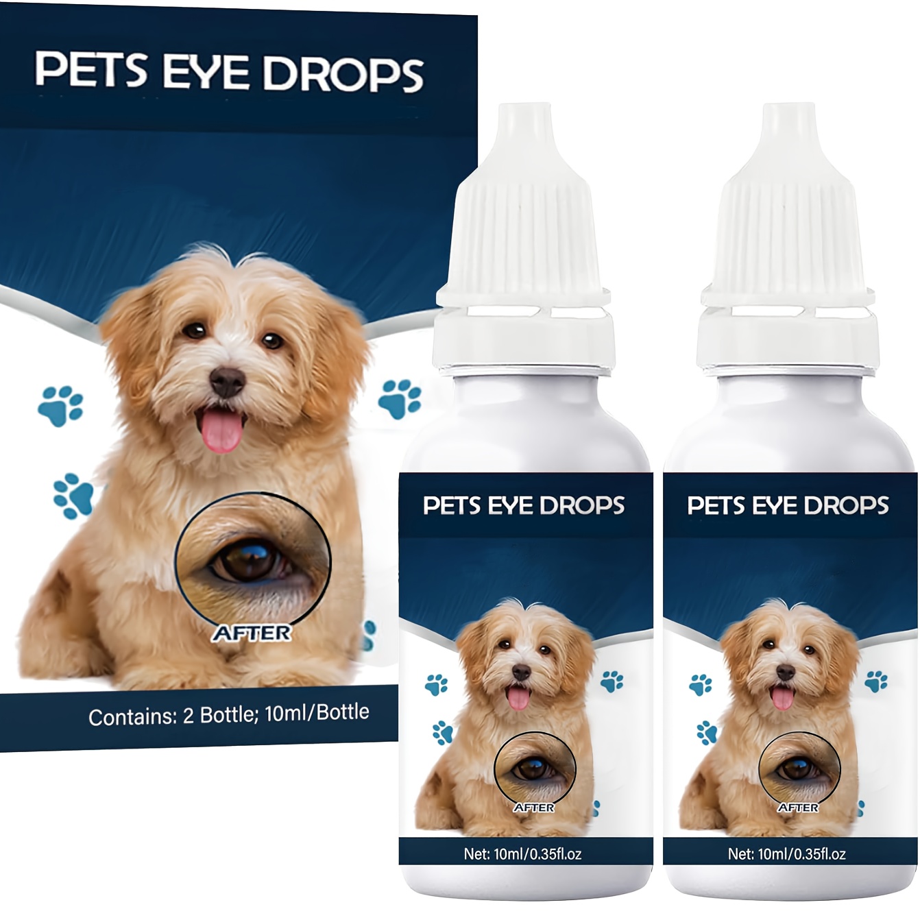 TEMU 2pcs Drop For Dogs With Gentle Formula, Easy-to-use Solution, Supplements (2x10ml)