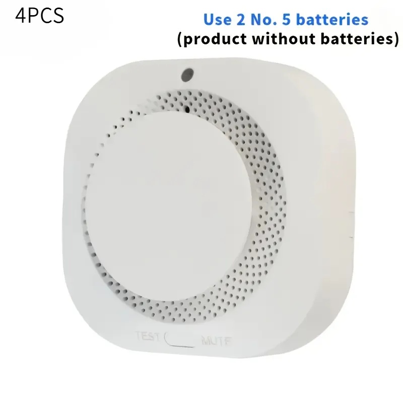 TEMU Smoke Alarm Detector, 360Â° Photoelectric Smoke Detector With Sound And Light Alerts For Indoor Safety Enhancement, Suitable For Home Use,
