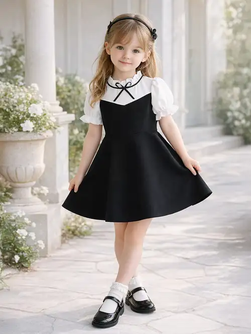 black white dress girls sold on Temu United States black white dress girls sold on Temu United States