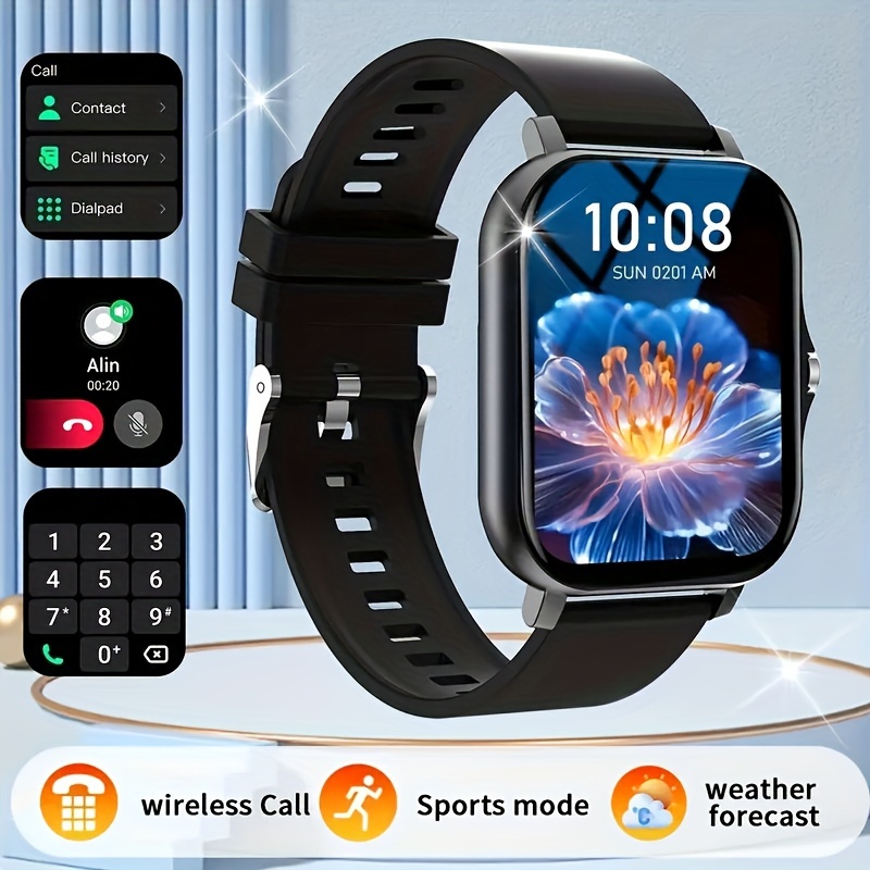Introducing a 1.83-Inch Smartwatch That Allows You to Make And Receive Calls, Track Steps And Calories, And Provides Reminders for Incoming Calls And Messages. This Multifunctional Device Is Compatible with Both Android And Iphone