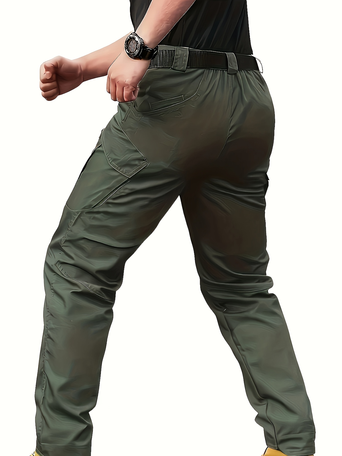 Pantaloni Cargo Uomo Elasticizzati - Multitasche, Leggeri, Perfetti Per Trekking, Lavoro E Casual