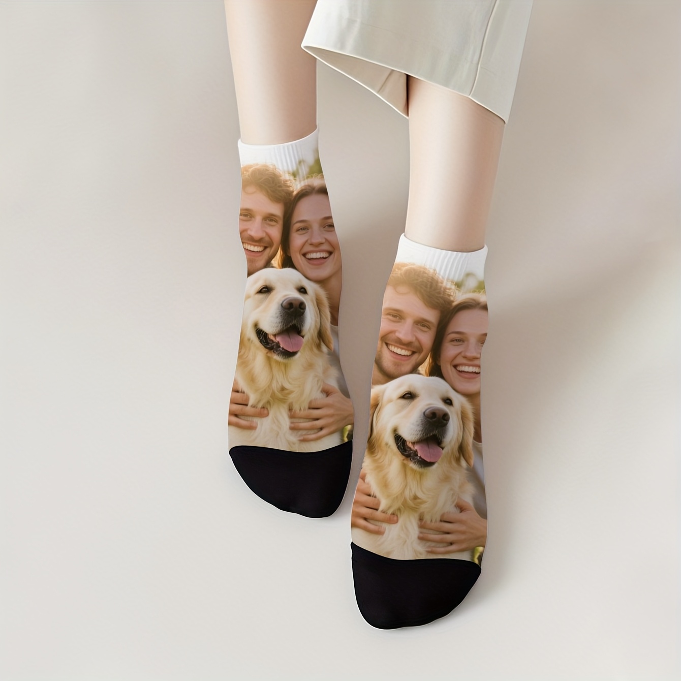 TEMU 1 Pair Custom Face Socks, Custom Printed Socks, Personalized Socks, Custom Picture Socks, Put Any Face On The Socks, Anniversary Gift, A Gift