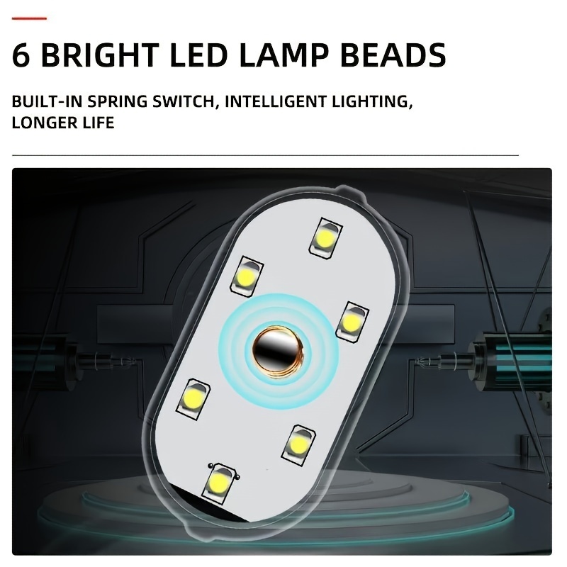 HOtu 2pcs/4pcs, Luces LED Táctiles Brillantes - Mini Luces Recargables USB con Efectos de Colores, Ideales para Decoración del Hogar e Iluminación Ambiental | Luz Moderna Mini | Luz LED Recargable