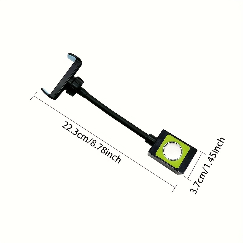 E-shop Anti-Schock Nähmaschinen-Handyhalter mit Magnetklemme, 360° drehbarer Kantenverschluss für Flachbett- und Overlock-Maschinen