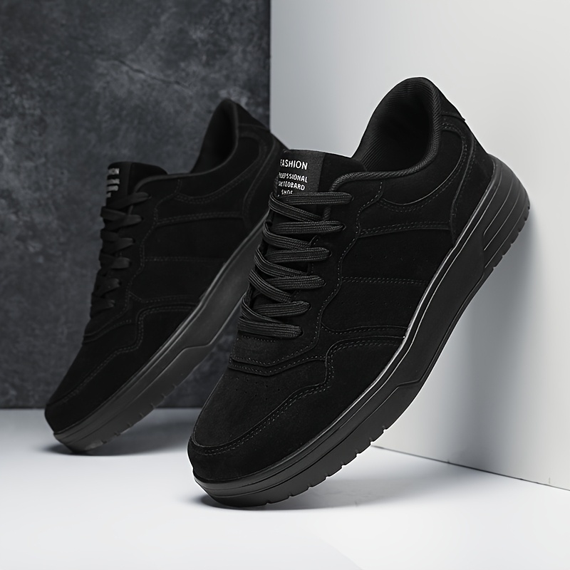 Men's Lightweight Durable Casual Sneakers - Low-Top Lace-Up Outdoor Shoes with PU Upper & MD Sole, All-Season Versatile Design for Hiking, Running, Daily Wear - Breathable Fabric Lining & Round Toe Comfort, Hiking Streetwear, Sporty Look, Secure Fit Closure