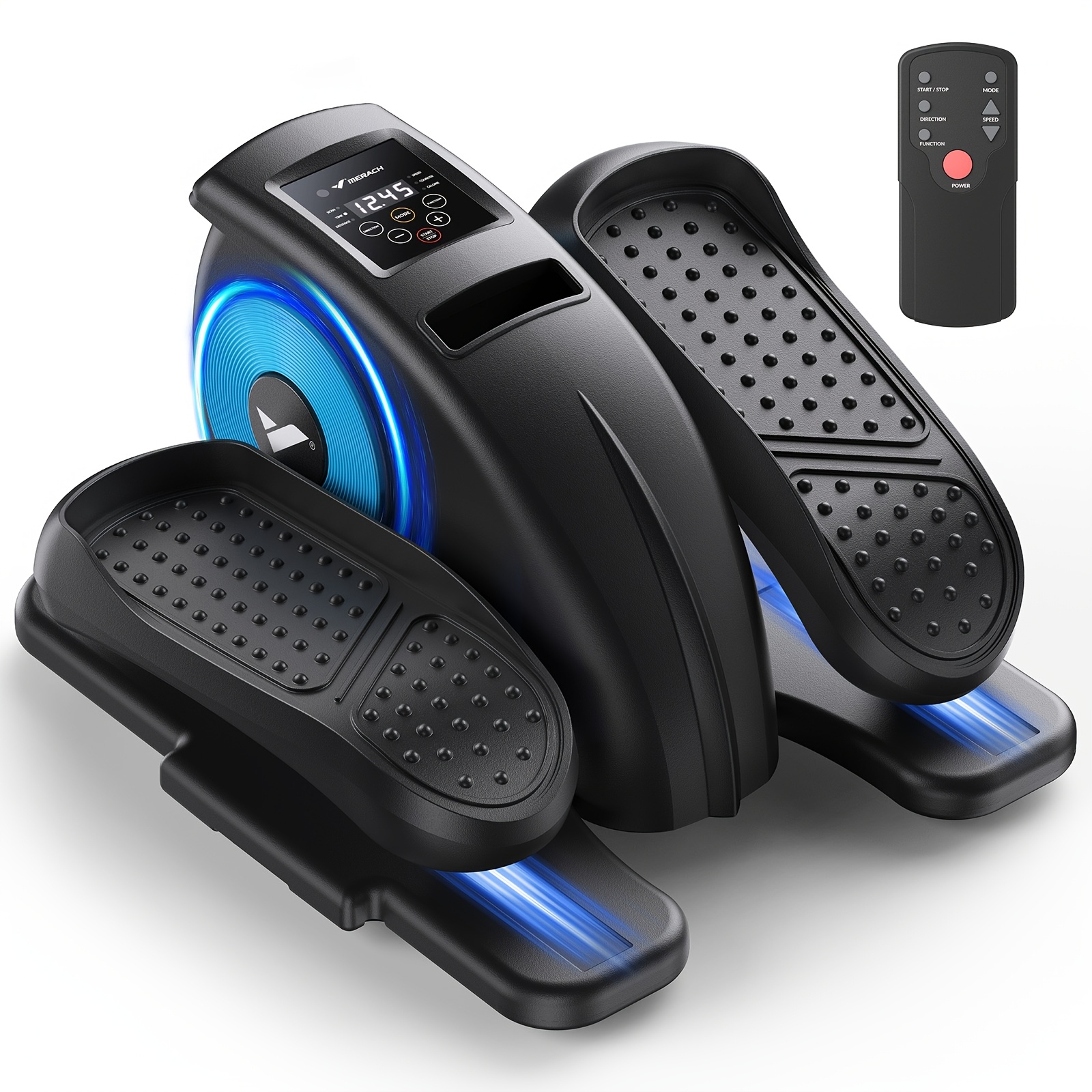 TEMU Merach Under Desk Elliptical Machine, Ellipse For Seniors Adults Fully Assembled, Elliptical Exercise Machine Portable&quiet Electric Pedal With