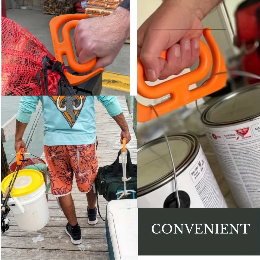 ergonomic grocery bag carrier handle 1pc multipurpose plastic bag grip   carry shopping bag assistant tool hand protection no electricity required details 1