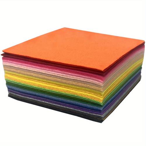 40 adet 10.16 X 10.16 cm Keçe Kumaş Yaprakları - Kumaş El Sanatları Dikiş Yama, Keçe El Sanatları Çeşitli Renkli Polyester Keçe Yaprak Sanat ve El İşi için
