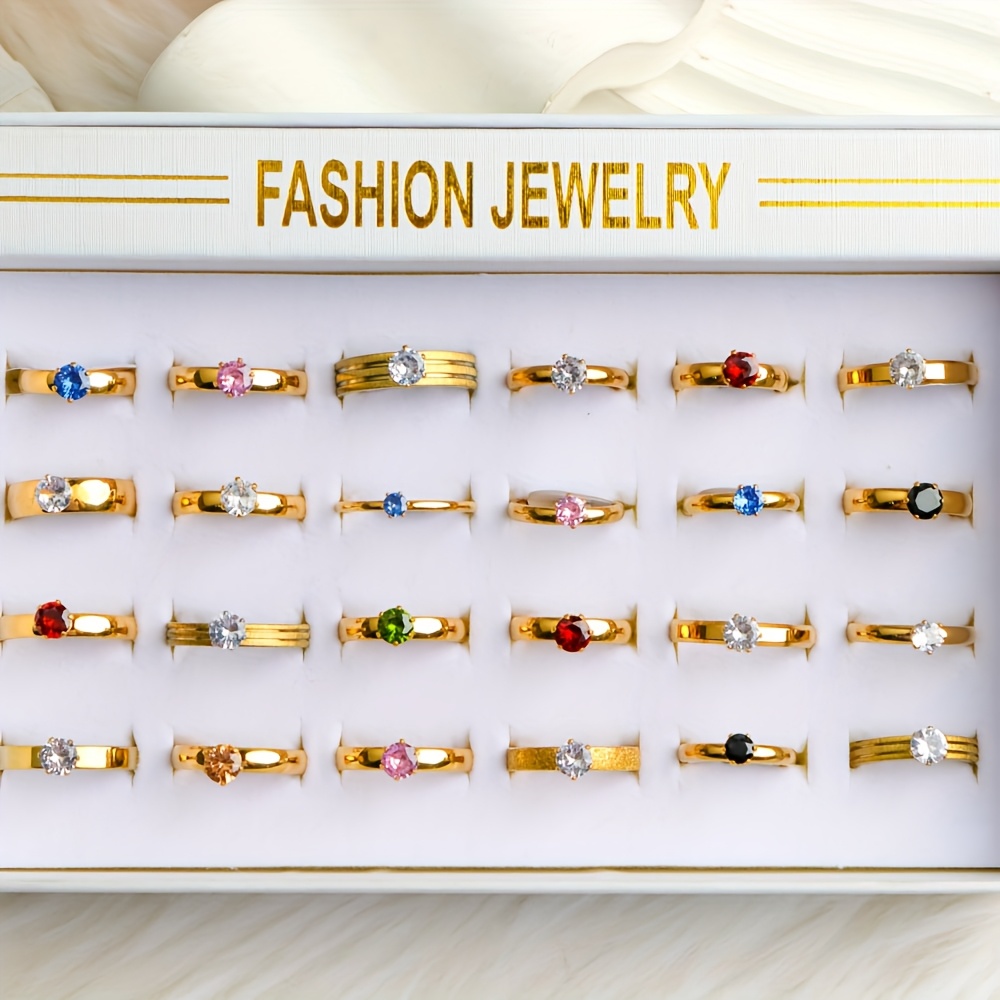 12pc Elegant Stainless Steel Rings Set for Daily Wear