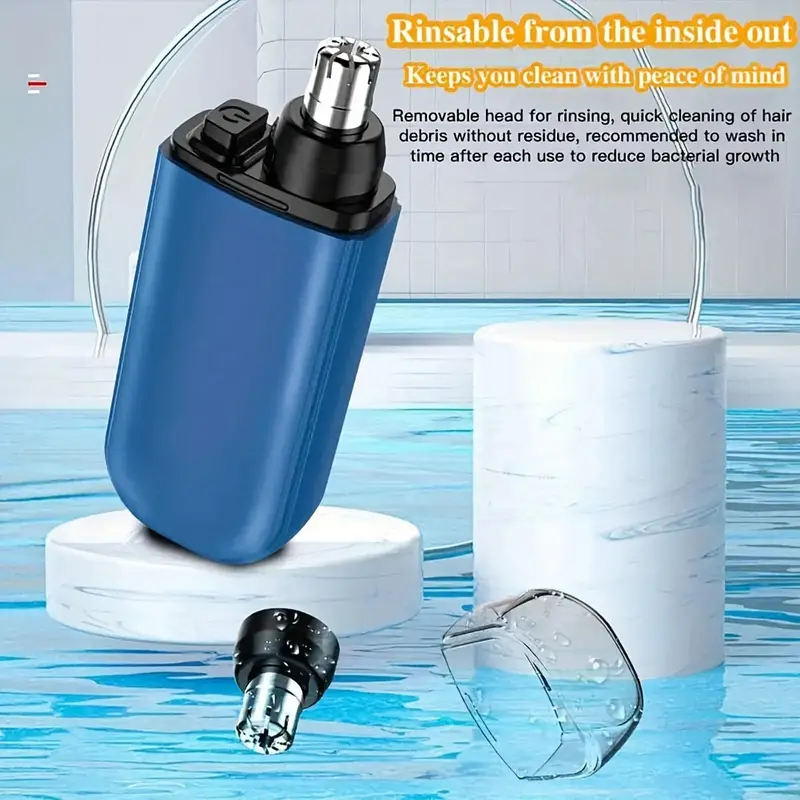 portable nose hair trimmer rechargeable nose hair trimmer beard and nose hair trimmer for men   nose hair trimmer lightweight color Product details 0