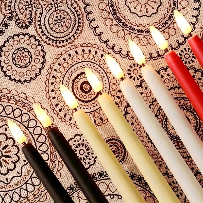 24pcs Beige LED Flameless Candle Lights Set