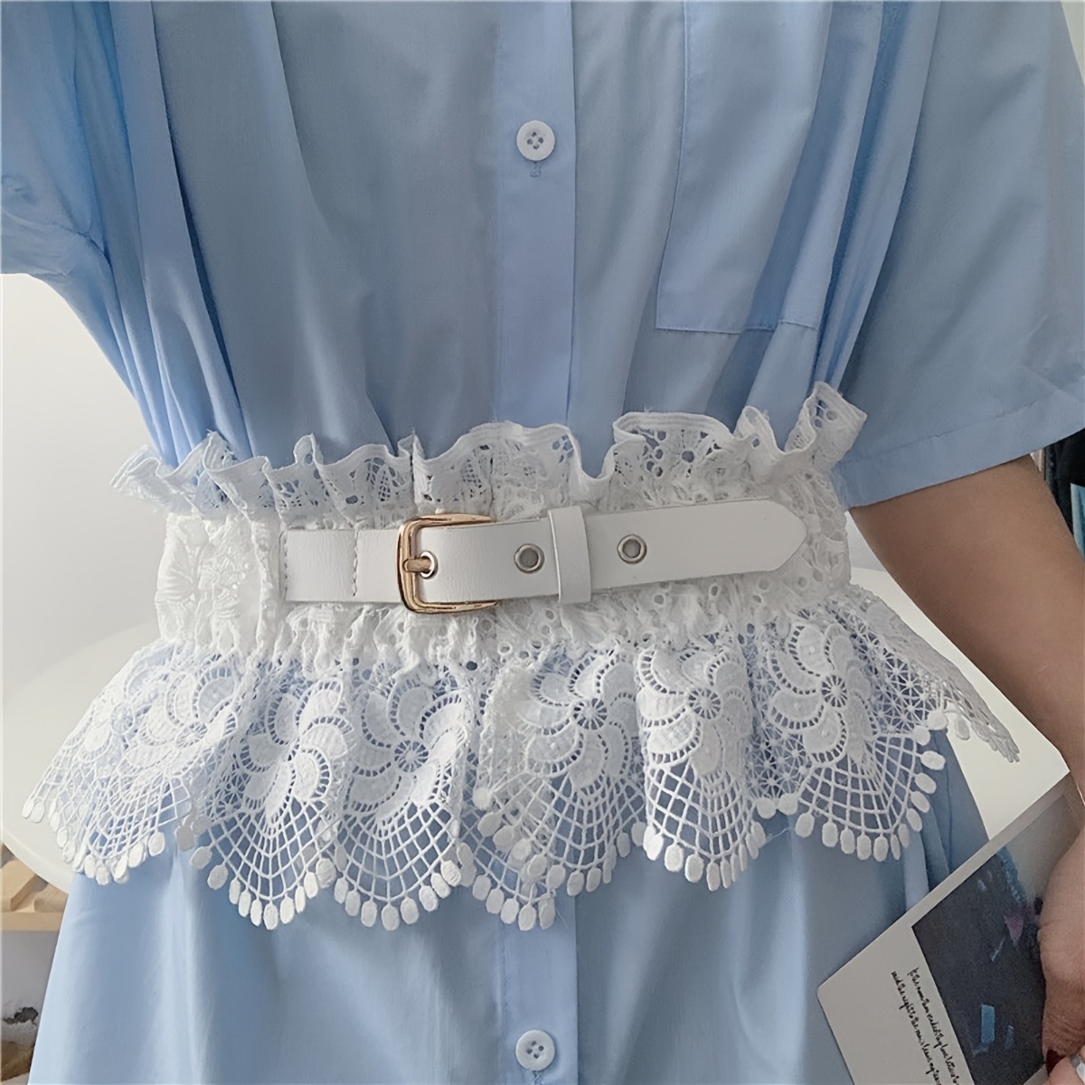 Waistband For Women, Dress With Cinched Waist, Decorative Shirt, Coat, Waistband, Elastic Waistband, Waist Seal, Suitable For , Fashionable Waist Skirt