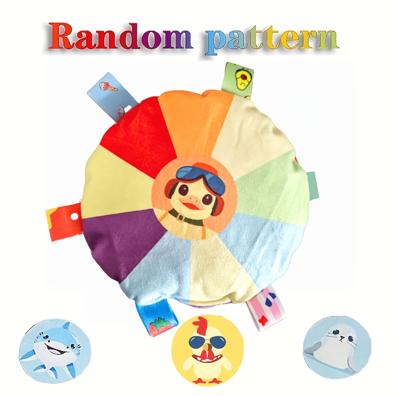 A Plush Squeaky Dog Toy - Random Cartoon Pattern, Interactive Battery- Toy, Suitable For All Breeds, Durable Puppy Play And Training Game Accessory