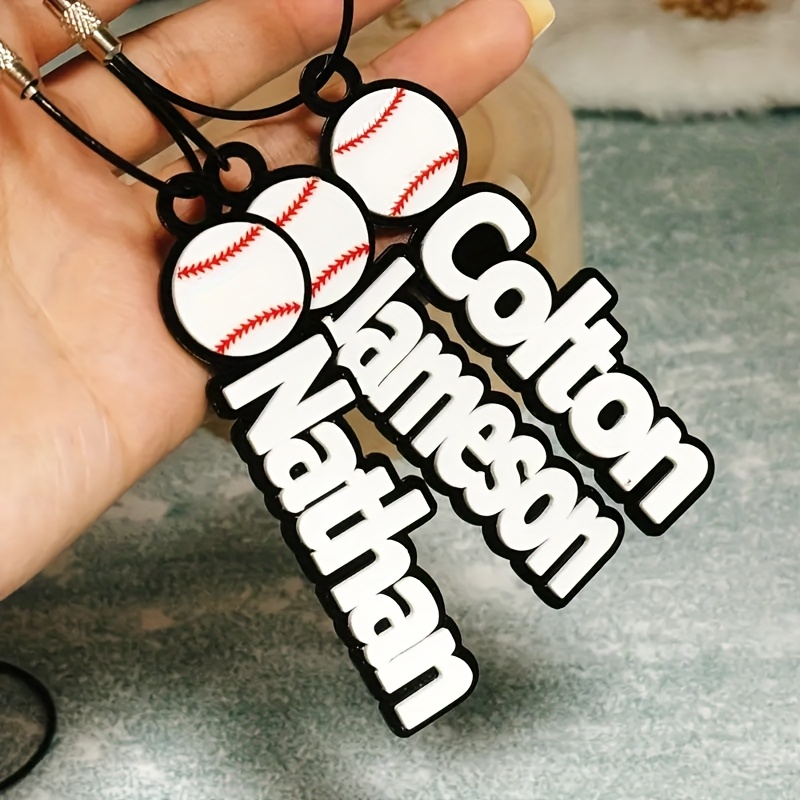 baseball keychain sold on Temu United States