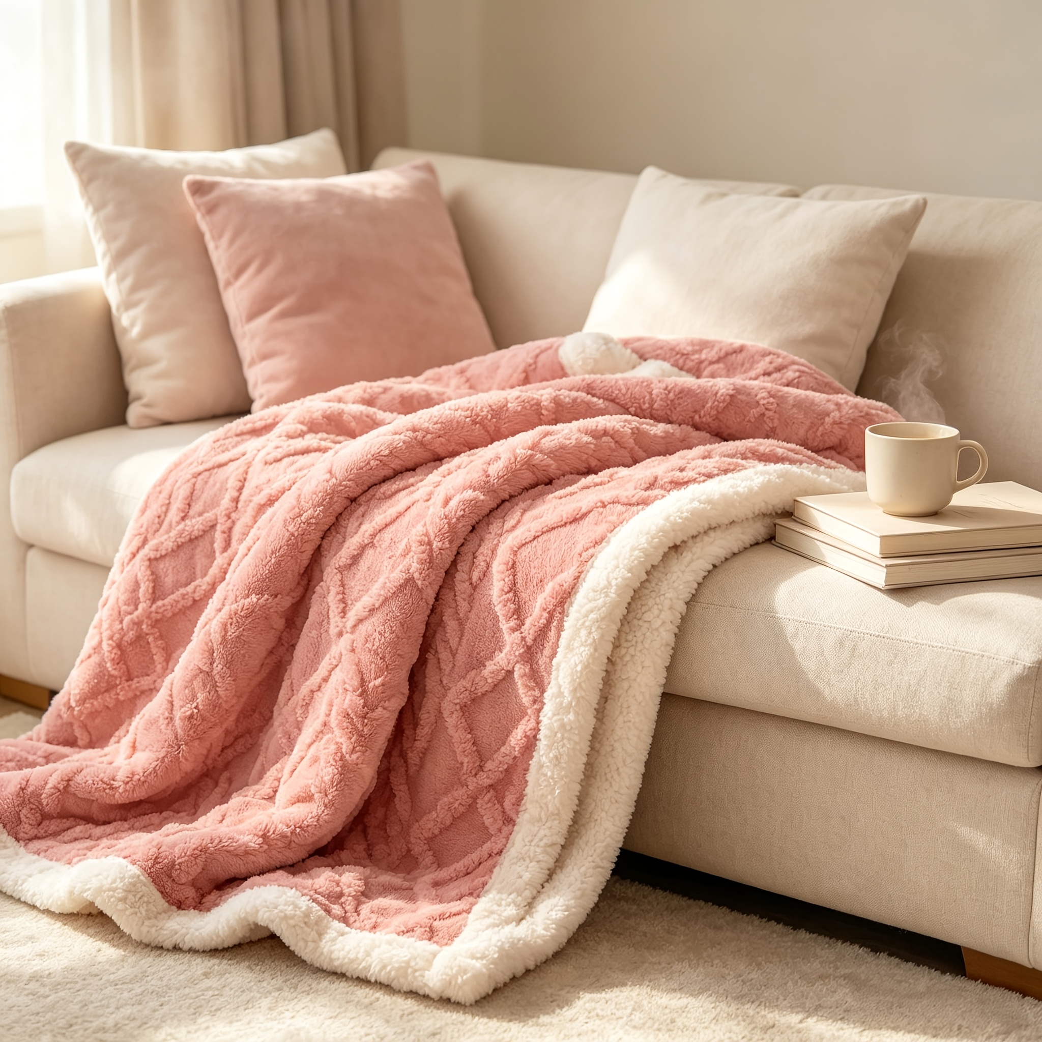 Image of 100% Fabric, Super Soft And Comfortable Blanket, 6 Sizes And , Sofa Cover, Suitable For Couch, Thickening , The Best Christmas Gift For Dad, Mom, Relatives, Or , Suitable For