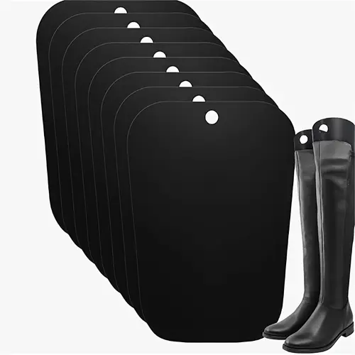 8pcs boot shaper form inserts tall boot support for women and men black