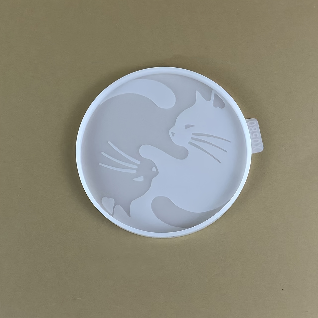 E-shop Neue Untersetzer Silikonform Tai Chi Katze Untersetzer Dekor Form Untersetzer Ornament Harz Silikonform